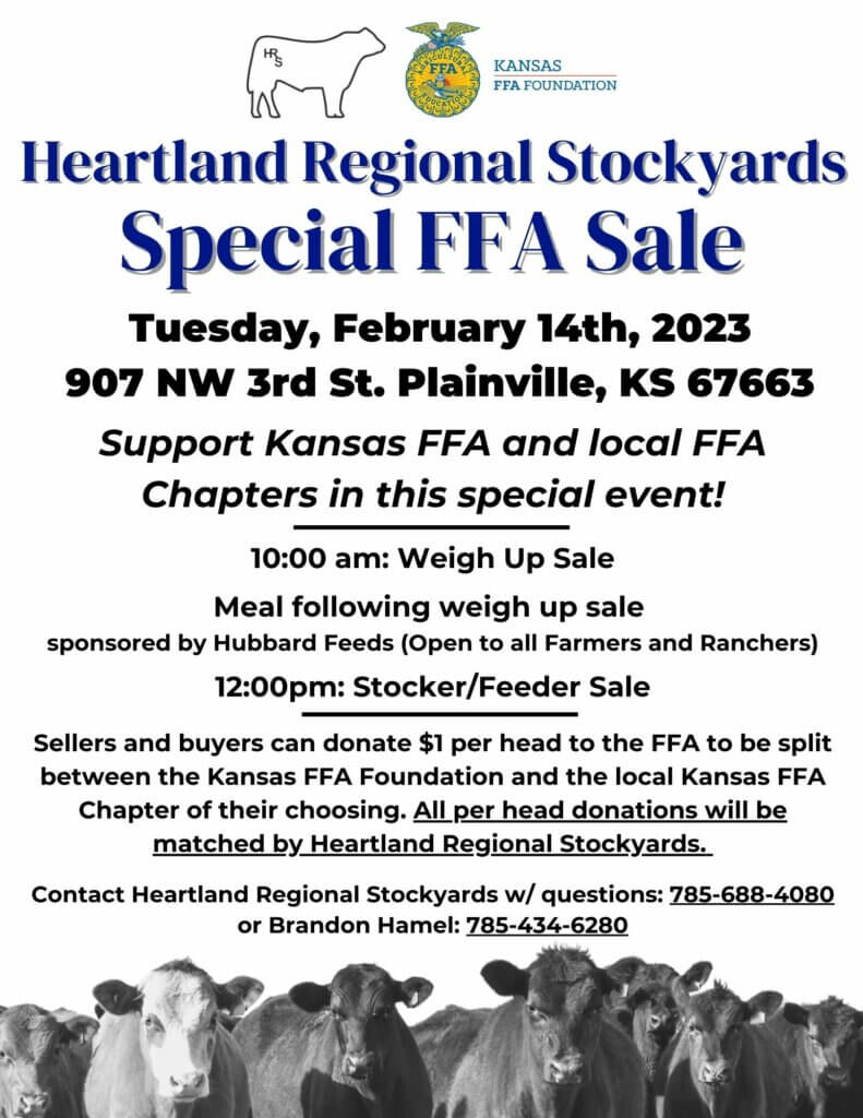 Print Heartland Regional Stockyards FFA Sale